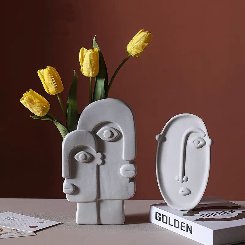 Gemini Abstract Face Vessel