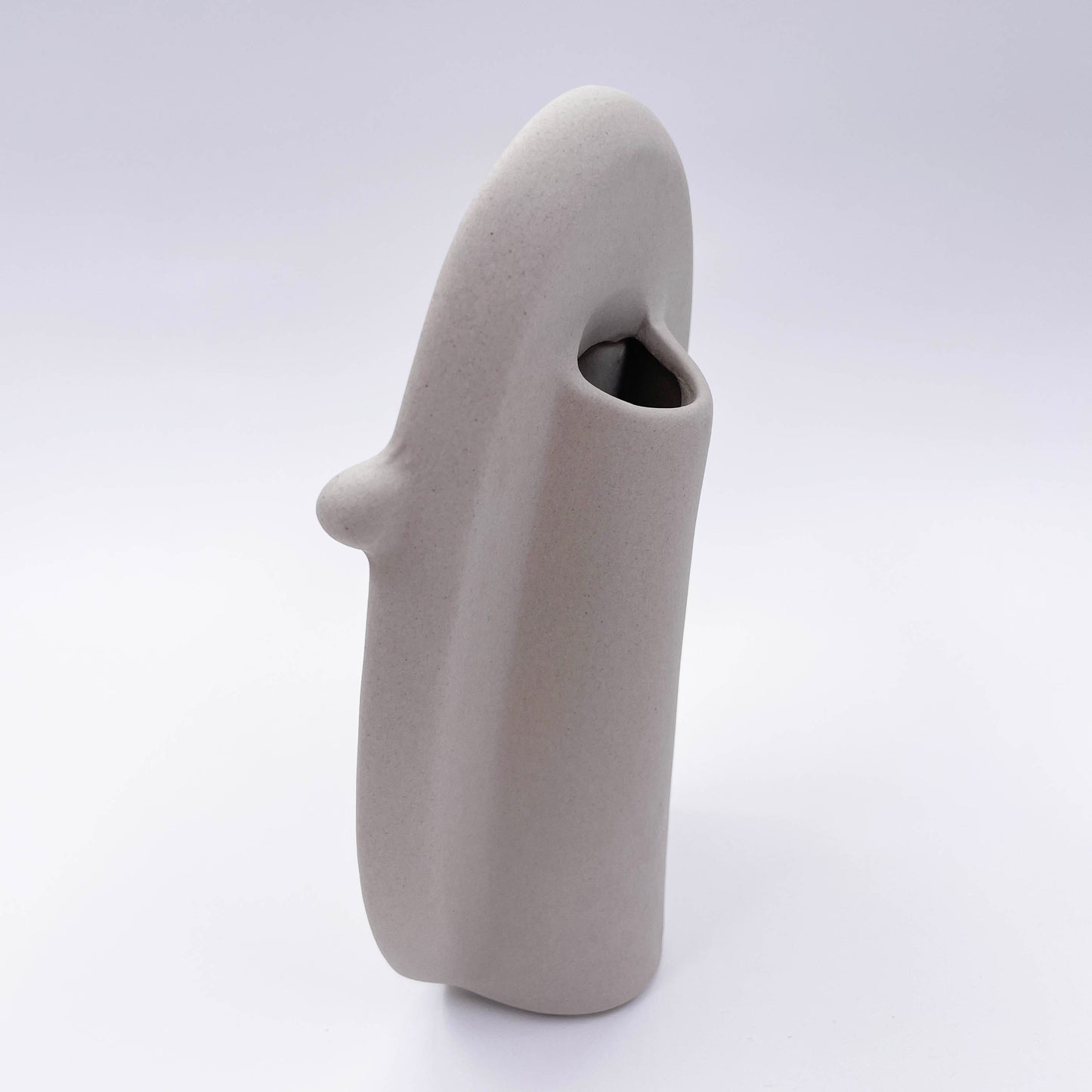 Abstract Face Ceramic Vase