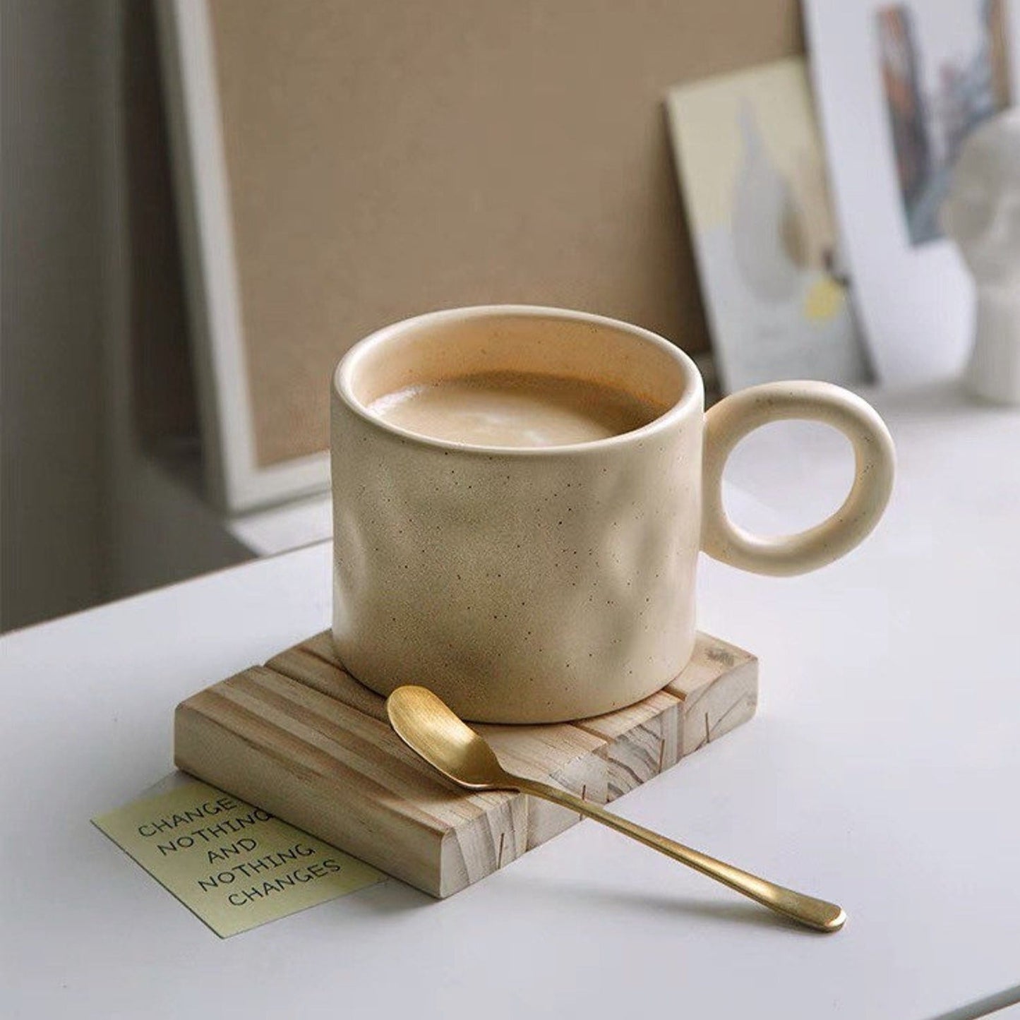 Large Textured Ceramic Mug (16oz)