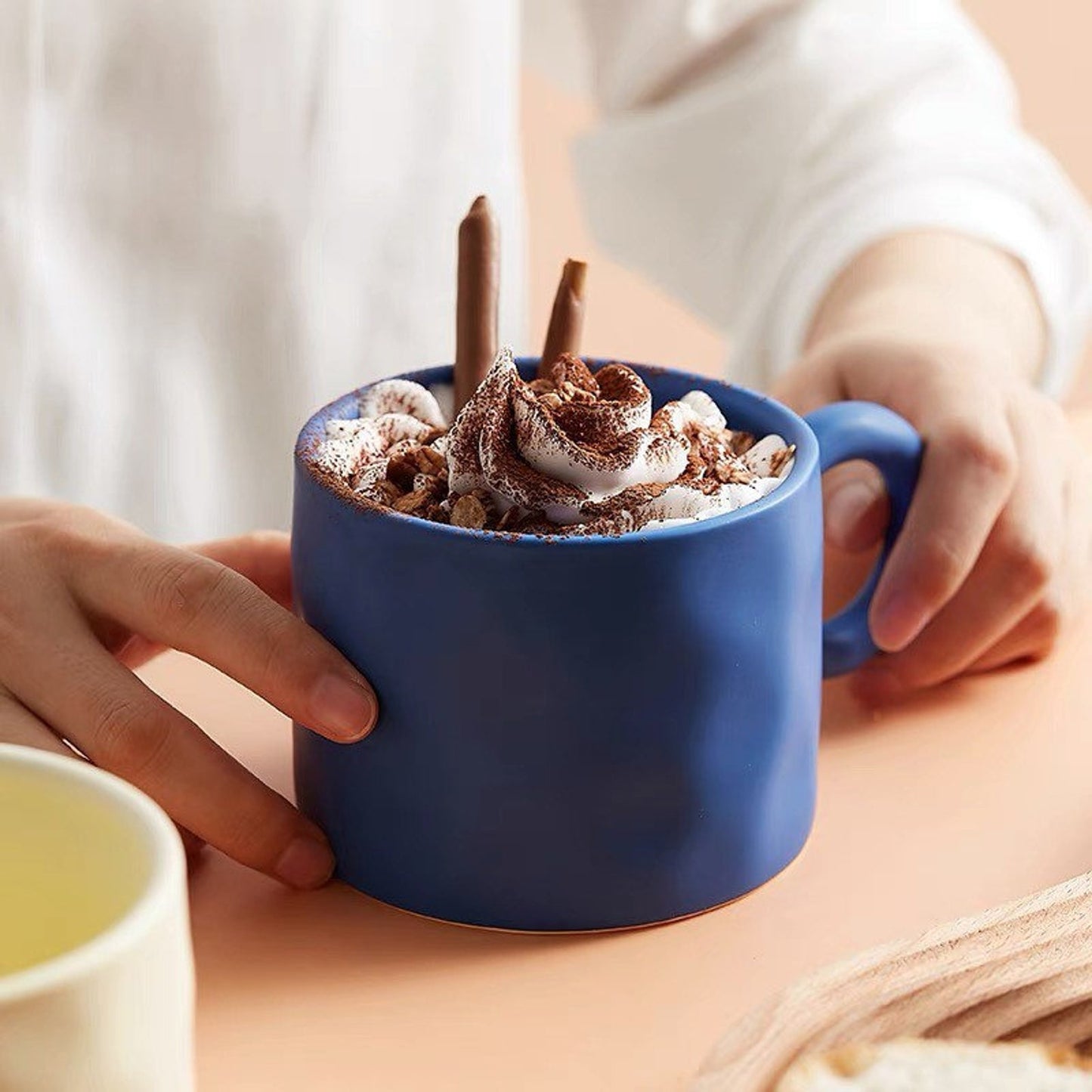Large Textured Ceramic Mug (16oz)