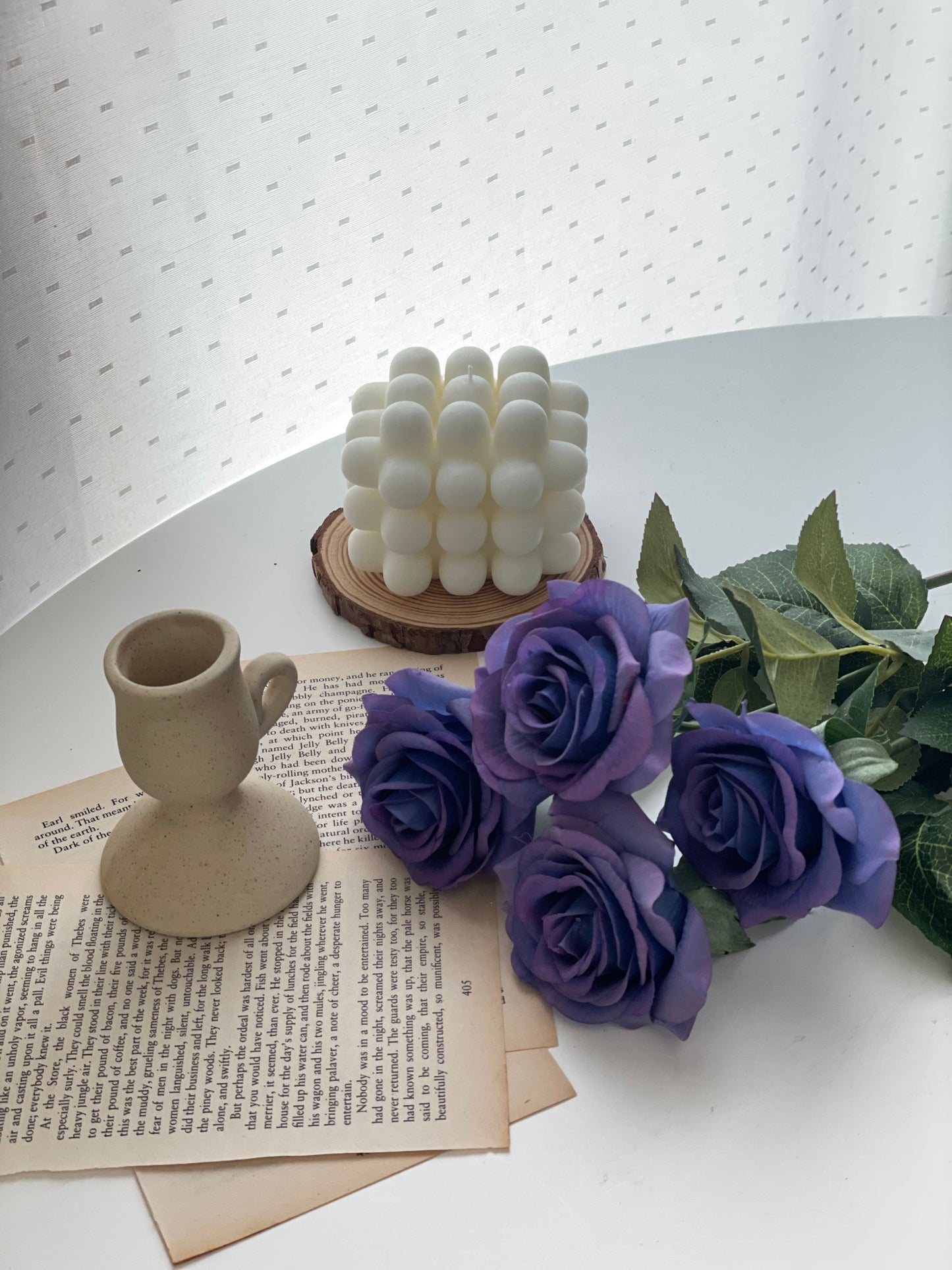 Tall 43cm Real Touch Faux Rose Stem, Artificial Flowers with stems, latex flower arrangement, pink white blue black faux flowers