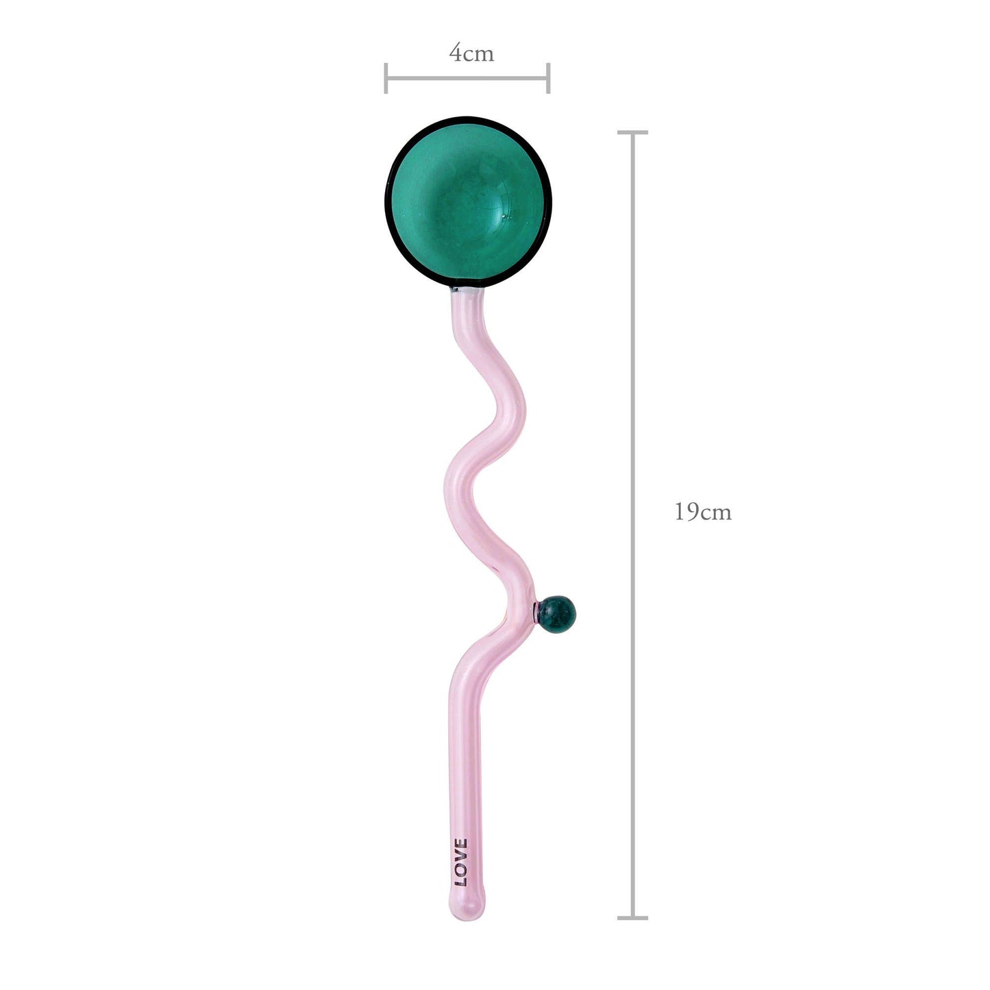 Twist Glass Spoon, quirky spoons, retro homeware, cute teaspoons, coffee spoon, drink stirrers, cocktail mixers, cute unique gift for her