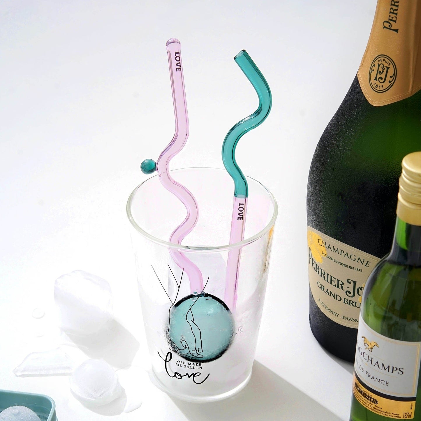 Twist Glass Spoon, quirky spoons, retro homeware, cute teaspoons, coffee spoon, drink stirrers, cocktail mixers, cute unique gift for her