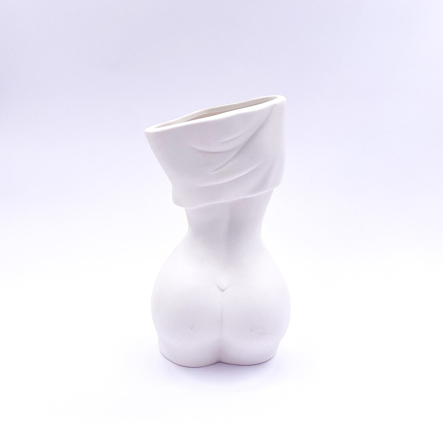 Female Body Sculptural Ceramic Vase, Dried Flower vase, Contemporary Vase, Minimalist Vase, Modern Coffee Tabletop Vase, bust vase