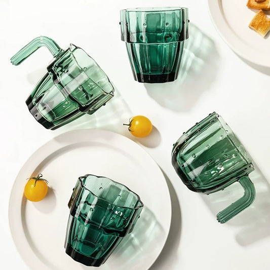 Cactus Stackable Glass Cups