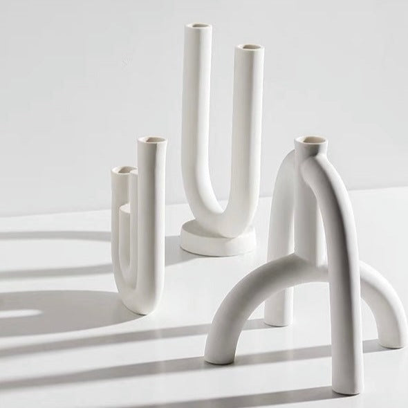 Arc Ceramic Candle Holder