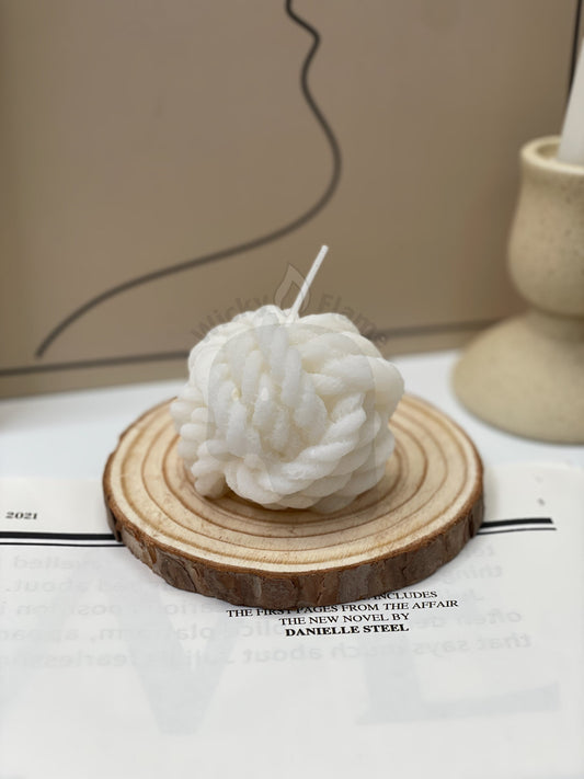 Yarn Ball Candle Soy wax, Scented, Homemade, Cute Candle, Vegan, Decorative Candle, Gift, room decor