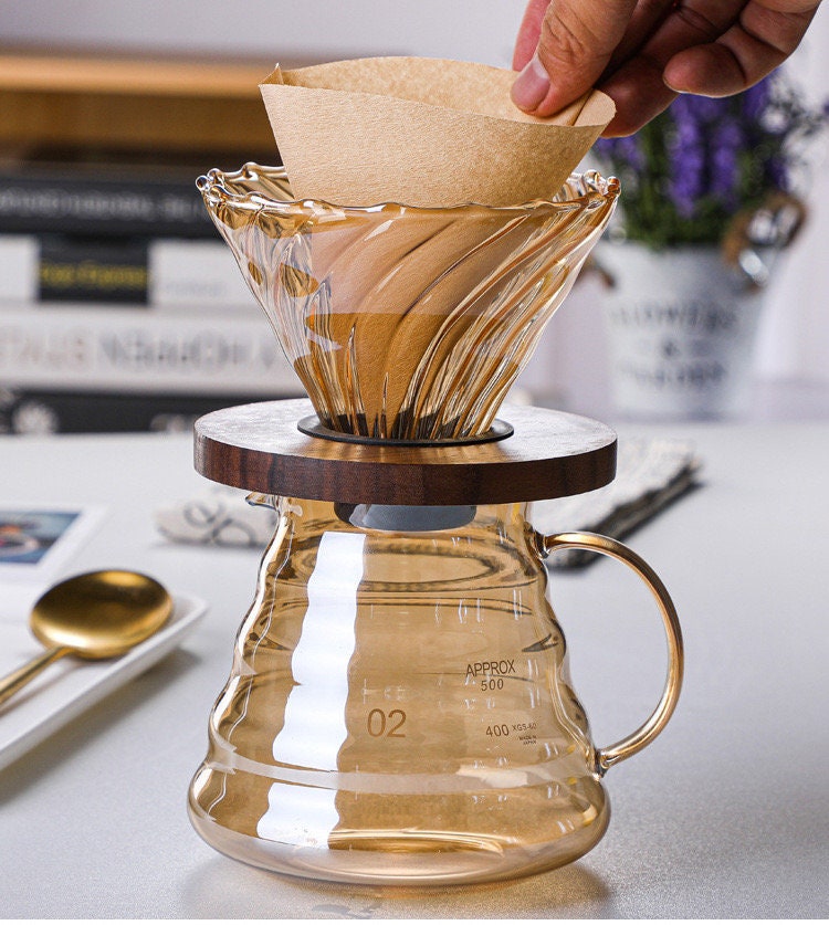 BOQO iSH09-M416655mn Pour Over Coffee Maker Set , Borosilicate