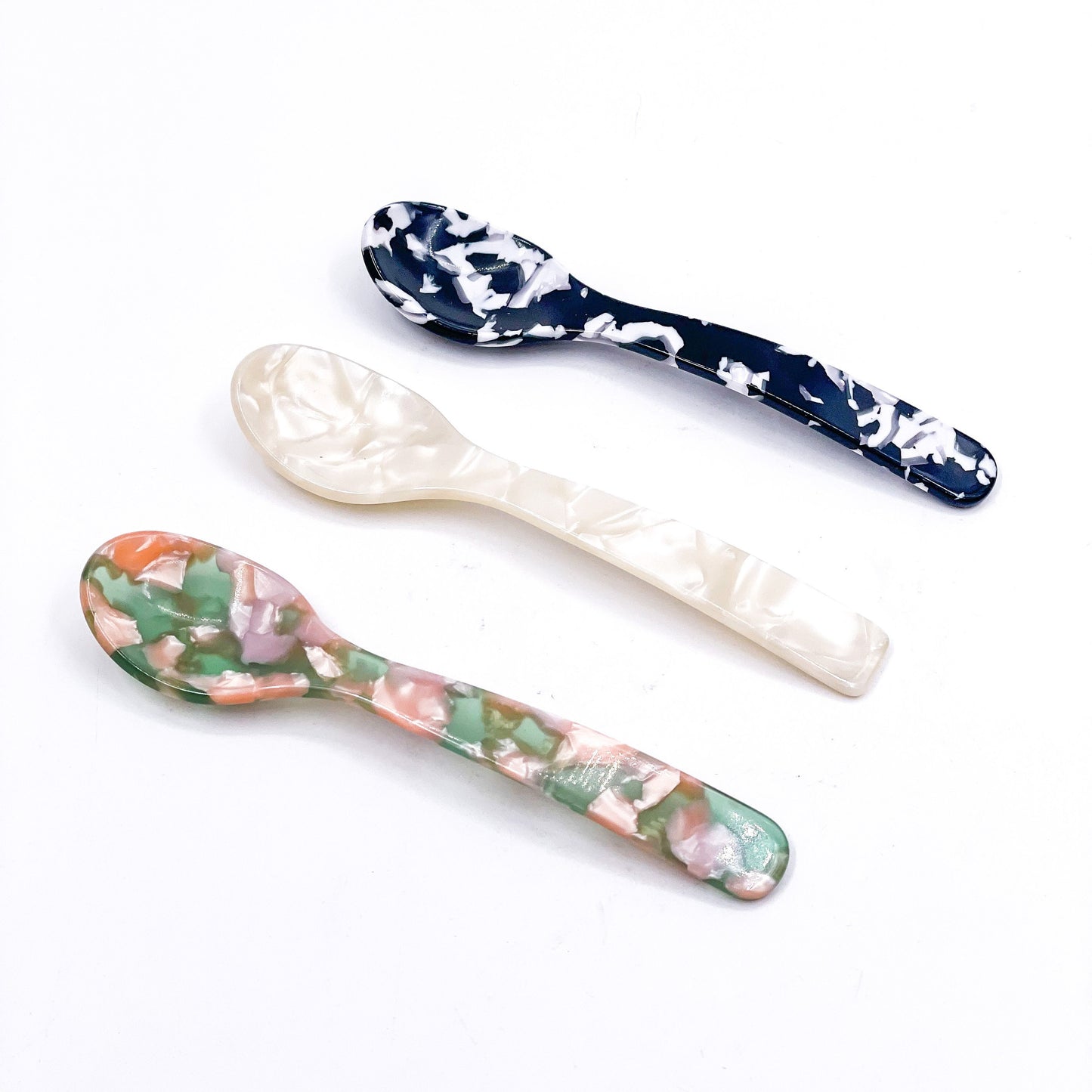 Acrylic Spoons, quirky spoons, retro homeware, cute teaspoons, drink stirrers, danish pastel room decor, cute unique gift for her